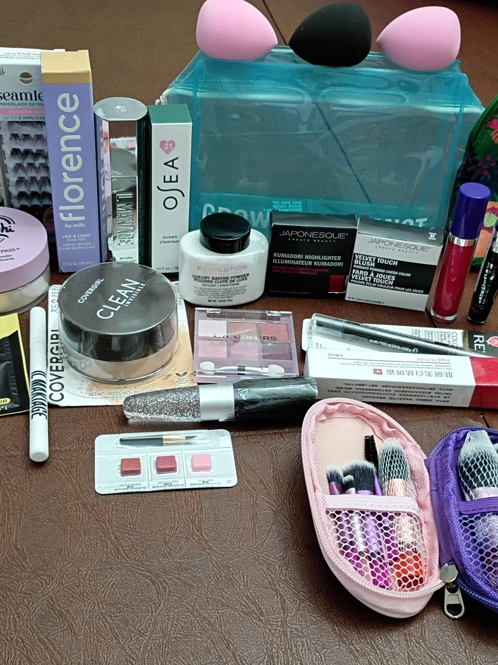 Lot Of Makeup Including Brands Florence, Osea, Revolution And More
